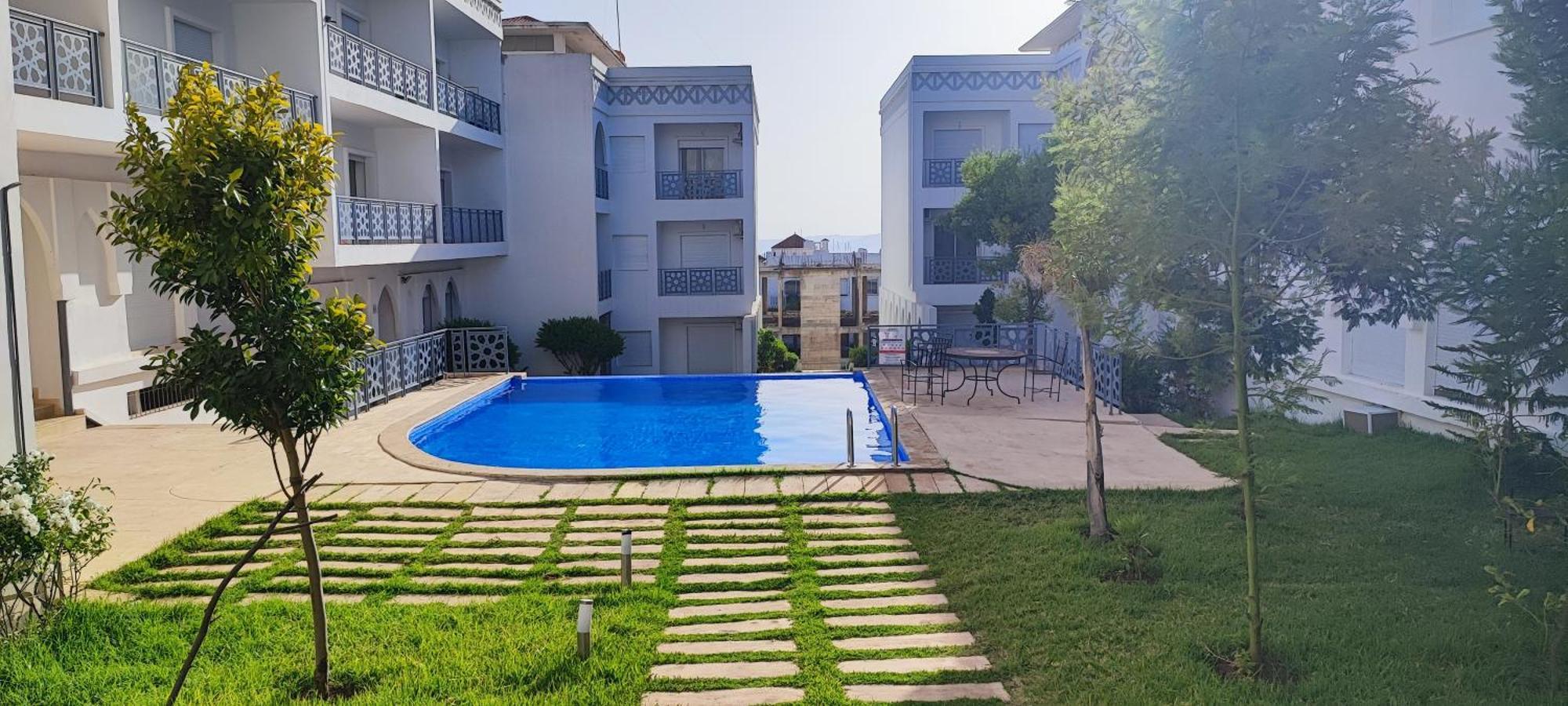 Magnifique Appartement De Standing A Tanger Avec Vue Sur Mer Et Acces Piscine Exterior photo